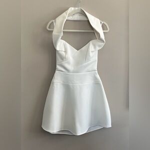 BCBGMaxazria Carolyn white sleeveless mini dress size 4 new